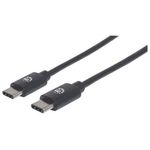 84341 - Cable Manhattan USB-C 2 0 Alta Velocidad 50cm Color Negro