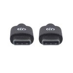 84342 - Cable Manhattan USB-C 2 0 Alta Velocidad 50cm Color Negro