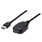 84373 - Cable Manhattan Extensión Activa USB-A 3 0 Súper Velocidad 5m Color Negro