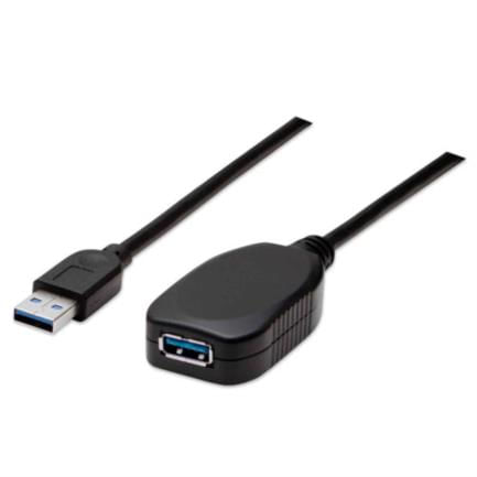 84373 - Cable Manhattan Extensión Activa USB-A 3 0 Súper Velocidad 5m Color Negro