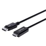 84368 - Cable Manhattan DisplayPort/HDMI-M 4K 3m Color Negro