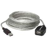 84375 - Cable Manhattan Extensión Activa USB-A 2 0 Alta Velocidad 5m Color Plata