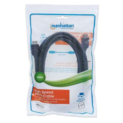 84387 - Cable Manhattan HDMI 1 4 M-M Alta Velocidad Canal Ethernet 5m Color Negro