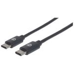 84335 - Cable Manhattan USB-C 2 0 Alta Velocidad 1m Color Negro