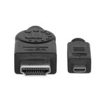 84405 - Cable Manhattan HDMI 1 4 M-Micro M Alta Velocidad Canal Ethernet 2m Color Negro