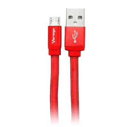 84537 - Cable Vorago CAB-113 USB Rojo USB 2 a Micro USB 1Metro Bolsa