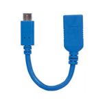 84417 - Cable Manhattan USB 3 2 Gen1 C-A Súper Velocidad 15cm Color Azul