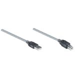 84412 - Cable Manhattan Extensión Activa USB Alta Velocidad A-B 11m Color Plata