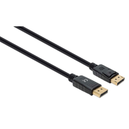 84770 - Cable Manhattan DisplayPort M-M 8K a 60Hz 1m Color Negro