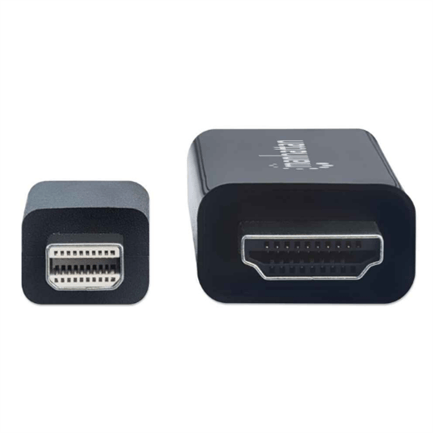 84782 - Cable Manhattan Mini DisplayPort M-M 4K a 60Hz 1 8m Color Negro