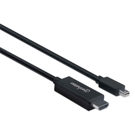 84780 - Cable Manhattan Mini DisplayPort M-M 4K a 60Hz 1 8m Color Negro