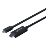 84781 - Cable Manhattan Mini DisplayPort M-M 4K a 60Hz 1 8m Color Negro
