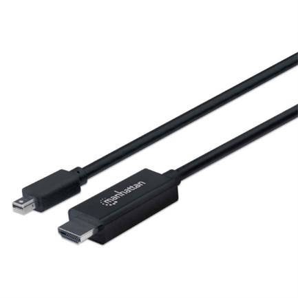 84781 - Cable Manhattan Mini DisplayPort M-M 4K a 60Hz 1 8m Color Negro