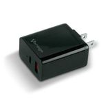 84959 - Cargador Vorago Quick Charge AU-350 para Pared 3 0A PD 20W USB A-C Color Negro