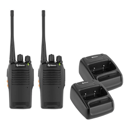 84909 - Kit Radio Steren RAD-010 2 Radios de 2 Vías Amateur 3W Color Negro