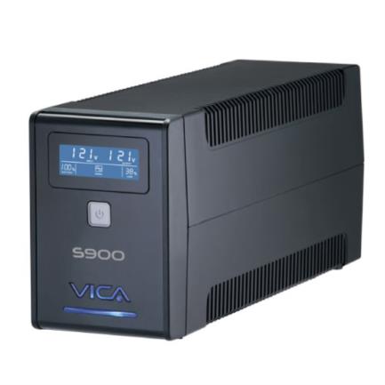 84845 - UPS Vica S900 Regulador Integrado 900VA/550W 8 Contactos Pantalla LCD Color Negro