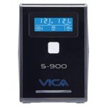 84844 - UPS Vica S900 Regulador Integrado 900VA/550W 8 Contactos Pantalla LCD Color Negro