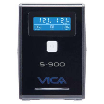 84844 - UPS Vica S900 Regulador Integrado 900VA/550W 8 Contactos Pantalla LCD Color Negro