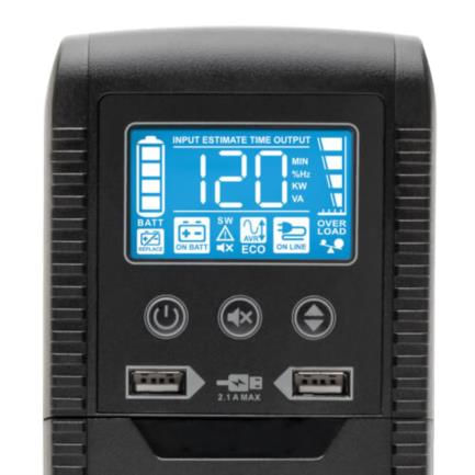 84484 - UPS Tripp Lite Interactivo con USB y 8 Tomacorrientes 120V 1000VA 600W 50Hz/60Hz AVR Serie ECO