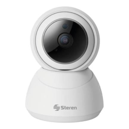 84978 - Cámara Seguridad Steren Wi-Fi/Ethernet 3MPx Robotizada Seguidor de Movimiento Color Blanco