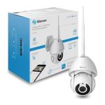 84974 - Cámara Seguridad Steren Wi-Fi/Ethernet FHD Robotizada Seguidor de Movimiento para Exterior Color Blanco