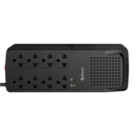 84985 - Regulador de Voltaje Steren 2000W 8 Contactos Color Negro