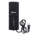 84987 - Regulador de Voltaje Steren 2000W 8 Contactos Color Negro