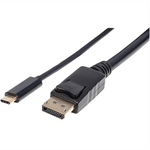 84785 - Cable Manhattan Adaptador USB-C a DisplayPort 4K a 60Hz 2m Color Negro