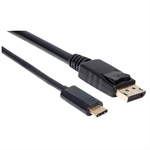 84786 - Cable Manhattan Adaptador USB-C a DisplayPort 4K a 60Hz 2m Color Negro