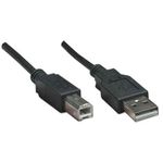 84581 - Cable Manhattan USB-B 2 0 Alta Velocidad 0 5m Color Negro