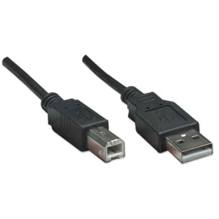84581 - Cable Manhattan USB-B 2 0 Alta Velocidad 0 5m Color Negro