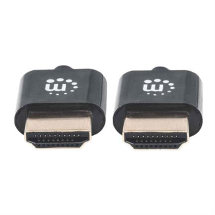84644 - Cable Manhattan HDMI M-M Ultra Delgado Alta Velocidad con Ethernet 1 8m Color Negro