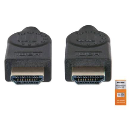 84864 - Cable Manhattan HDMI Alta Velocidad con Canal Ethernet Premium 5m Color Negro