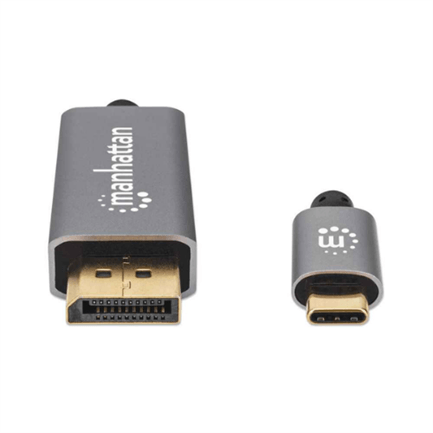 84805 - Cable Manhattan Adaptador USB-C a DisplayPort-M 8K a 60Hz 2m Color Negro