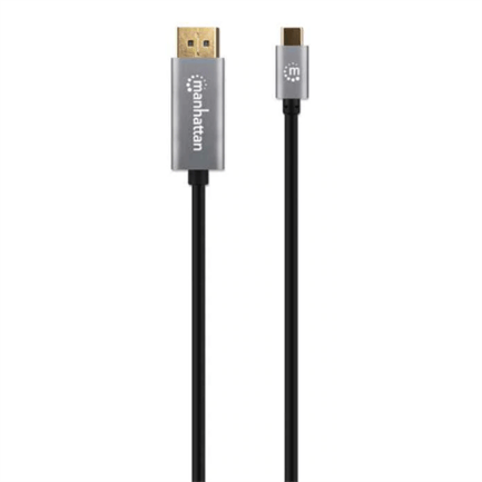 84804 - Cable Manhattan Adaptador USB-C a DisplayPort-M 8K a 60Hz 2m Color Negro