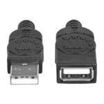 84667 - Cable Manhattan Extensión USB 2 0 Alta Velocidad 1 8m Color Negro