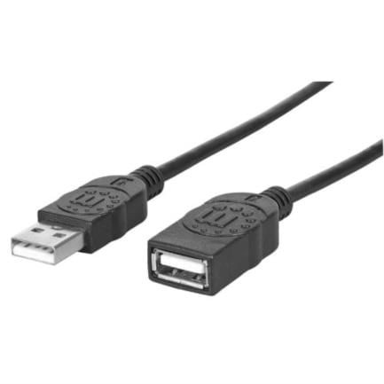 84666 - Cable Manhattan Extensión USB 2 0 Alta Velocidad 1 8m Color Negro