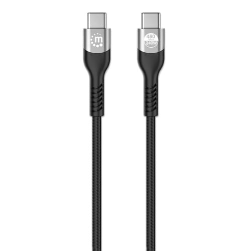 85307 - Cable Manhattan USB-C de Carga USB2 0 2m Color Negro