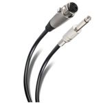 85206 - Cable Steren 6 3 mm a Jack Cannon de 6m Color Negro Metálico