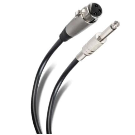 85206 - Cable Steren 6 3 mm a Jack Cannon de 6m Color Negro Metálico