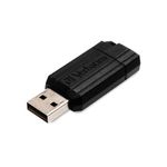 85207 - Memoria USB VERBATIM Flash 2 0 PinStripe 64GB - Negro