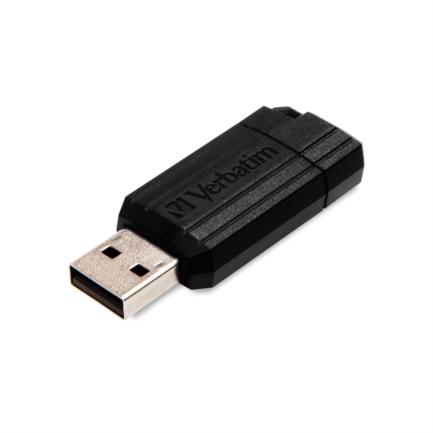 85207 - Memoria USB VERBATIM Flash 2 0 PinStripe 64GB - Negro