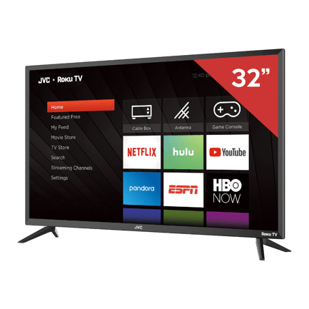 88191 - Televisor JVC 32" HD Smart TV Led SI32RF 60 Hz Roku TV