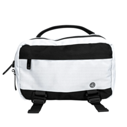 88309 - Mochila TechZone Smartbag Gris con Negro con Organizador tipo Cangurera con Multiples Bolsillos y Correras Portabotellas