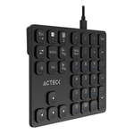88336 - Teclado Numérico Acteck Multidispositivo Inspire Pad Pro TN480  / 2 4 MHz + 2 modos BT  Recargable / Advanced Negro