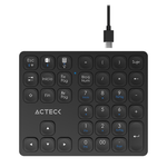 88335 - Teclado Numérico Acteck Multidispositivo Inspire Pad Pro TN480  / 2 4 MHz + 2 modos BT  Recargable / Advanced Negro