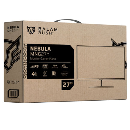 88382 - Monitor GamingBalam Rush27"Plano IPS Nebula MNG27Y FHD 100Hz 4ms 1xHDMI1 4 +1xDP 1 2+3 5mm VESA 100mm Le