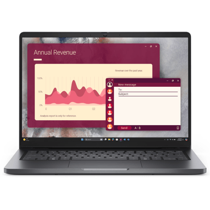 88435 - Laptop Dell Pro 14 PC14250 14" Intel Core Ultra 5-225U Ram 16GB 512 SSD W11 PRO 1Y Básico