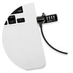 88562 - Candado de Seguridad TechZone con Combinación Tipo T Cerradura de 4 dígitos Acero Inoxidable Recubierto de Vinil