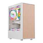 88807 - Gabinete Gamer Balam RushCompact Media Torre Dragonfly Wood GM580 Balam Rush / Blanco